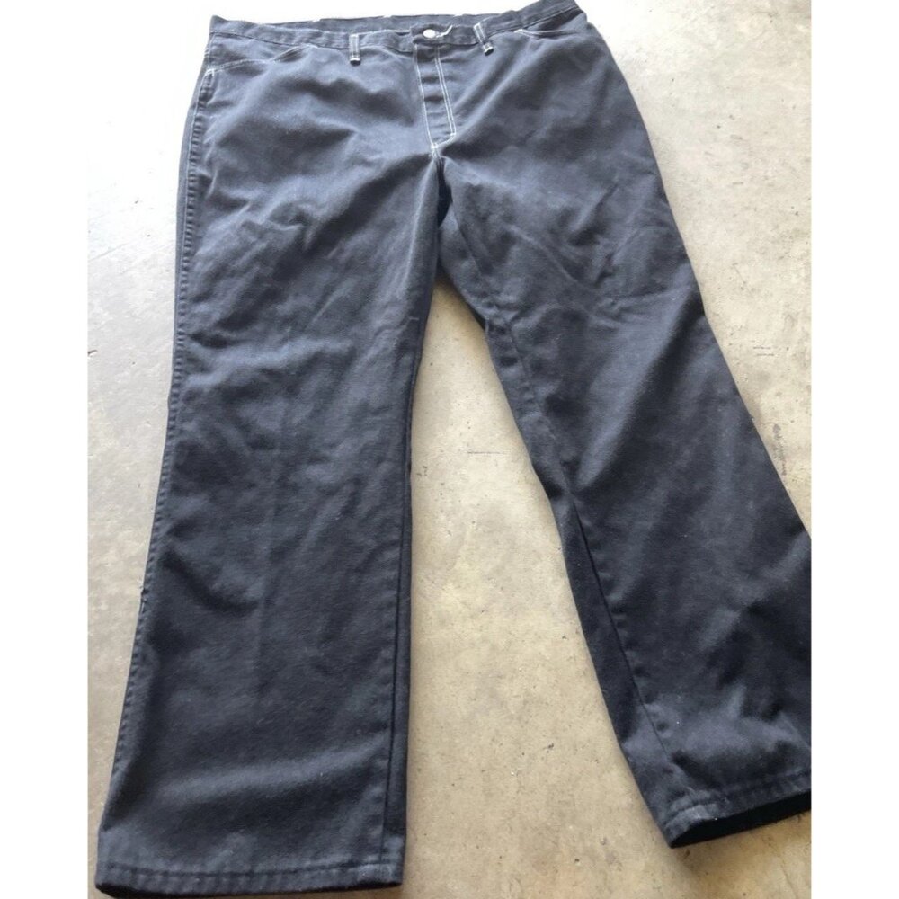 Vintage Maverick Mens Black Embroidered Jeans Mens Sz 42 Made USA Baggy Pants - Picture 8 of 16
